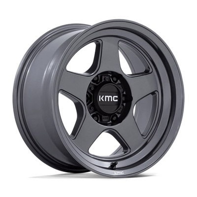 KMC KM728 Lobo Wheel, 17x8.5 with 6 on 5.5 Bolt Pattern - Matte Anthracite - KM728AX17856810N